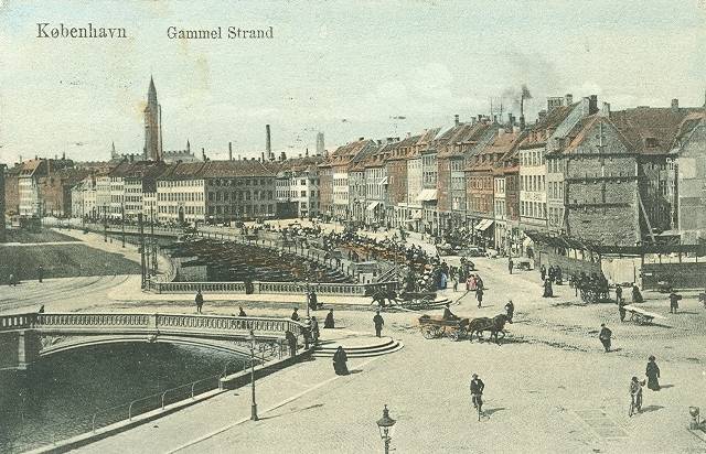 gammel-strand-postkort-gammel-strand-med-hoejbro-afsendt-i-1907