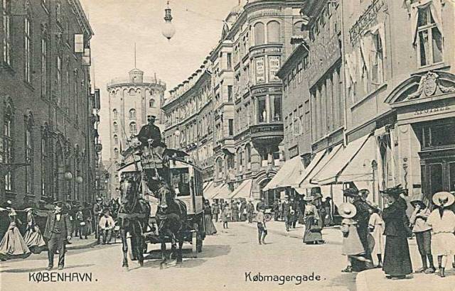 Klareboderne 1 - Købmagergade 42 - 9 - postkort - afsendt i 1908