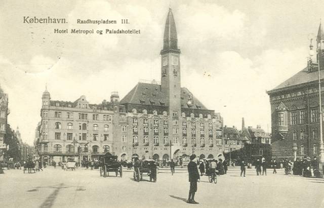 Mikkel Bryggers Gade 8 - Rådhuspladsen 57 - 24 - ældre postkort fra ca.1910
